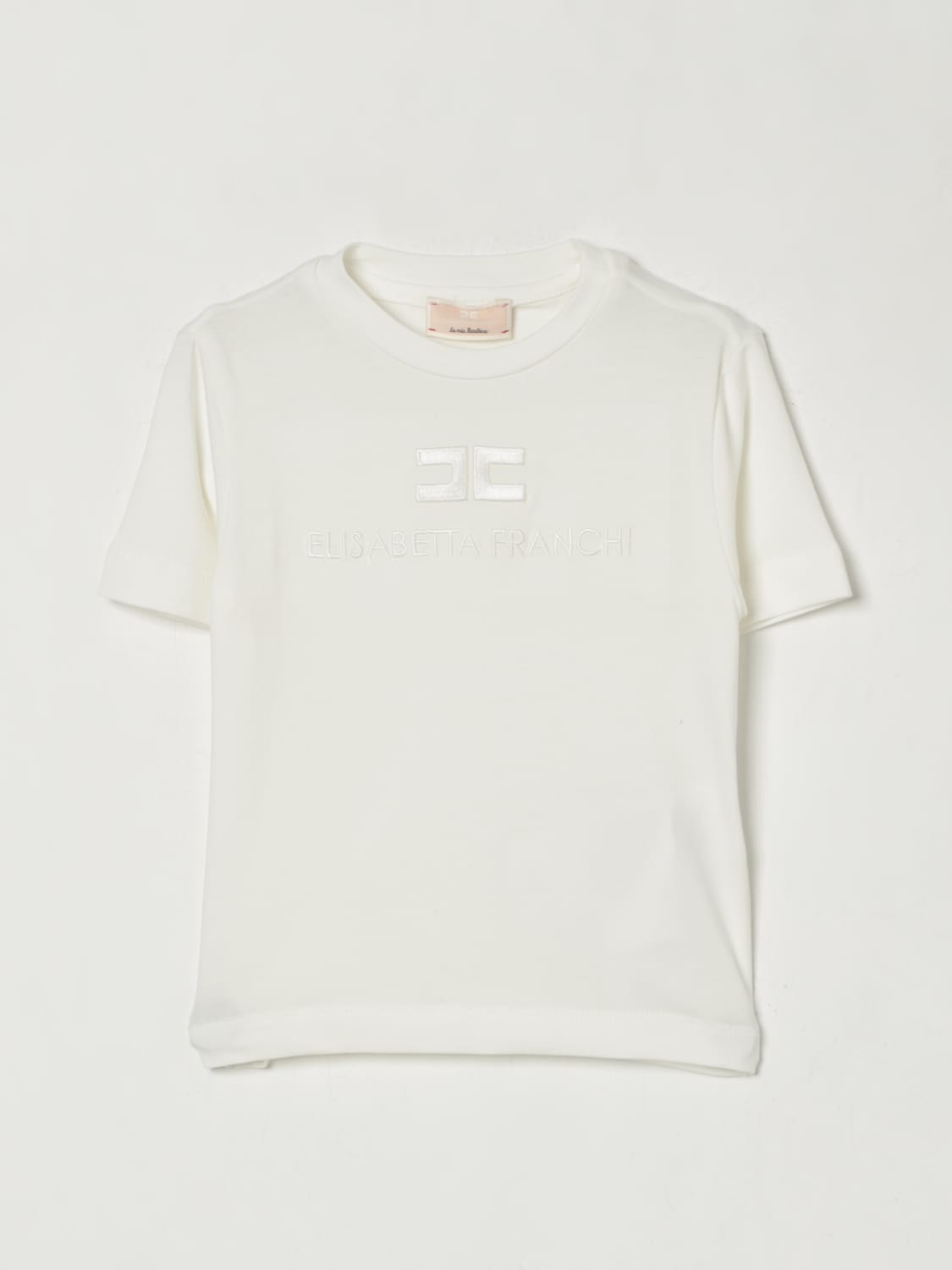 ELISABETTA FRANCHI LA MIA BAMBINA T-SHIRT: T-shirt kinder Elisabetta Franchi La Mia Bambina, Yellow Cream - Img 1