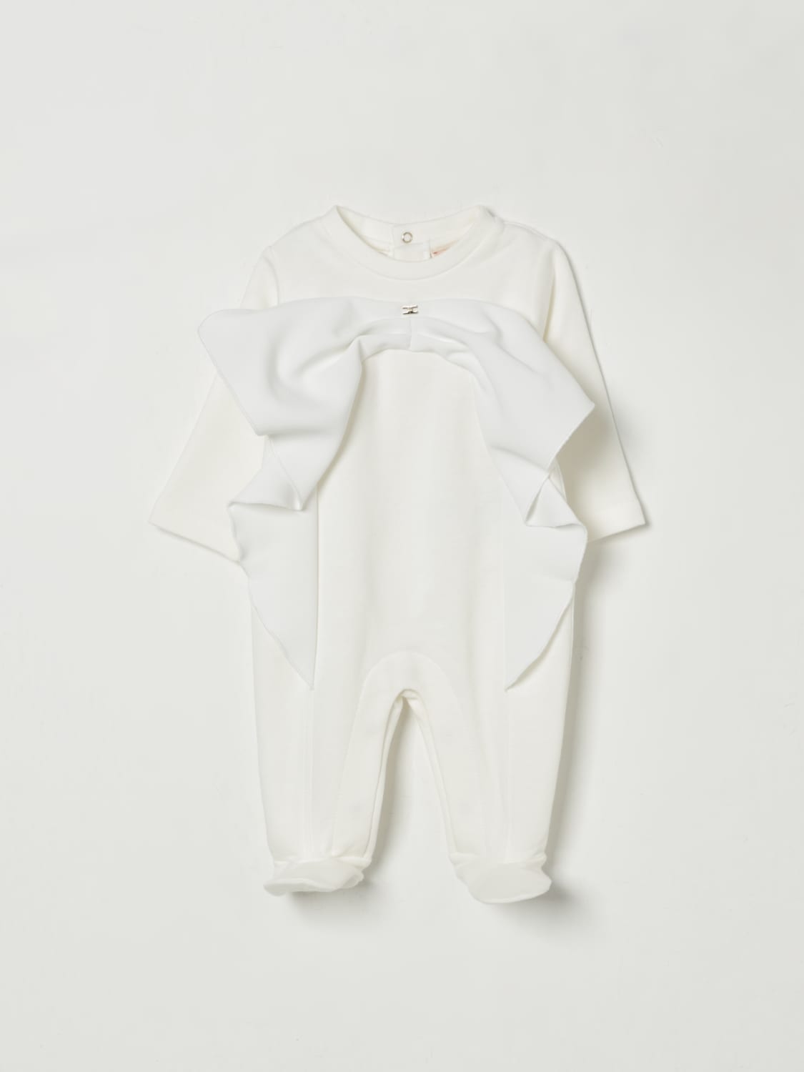 ELISABETTA FRANCHI LA MIA BAMBINA COMBINAISON: Combinaisons enfant Elisabetta Franchi La Mia Bambina, Jaune Crème - Img 1