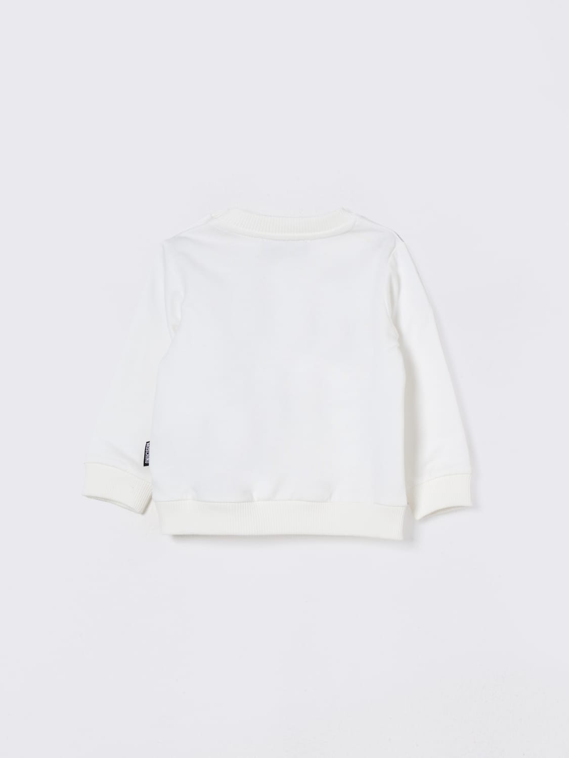 MOSCHINO MAGLIA: Felpa a girocollo in cotone Teddy Moschino, Bianco - Img 2