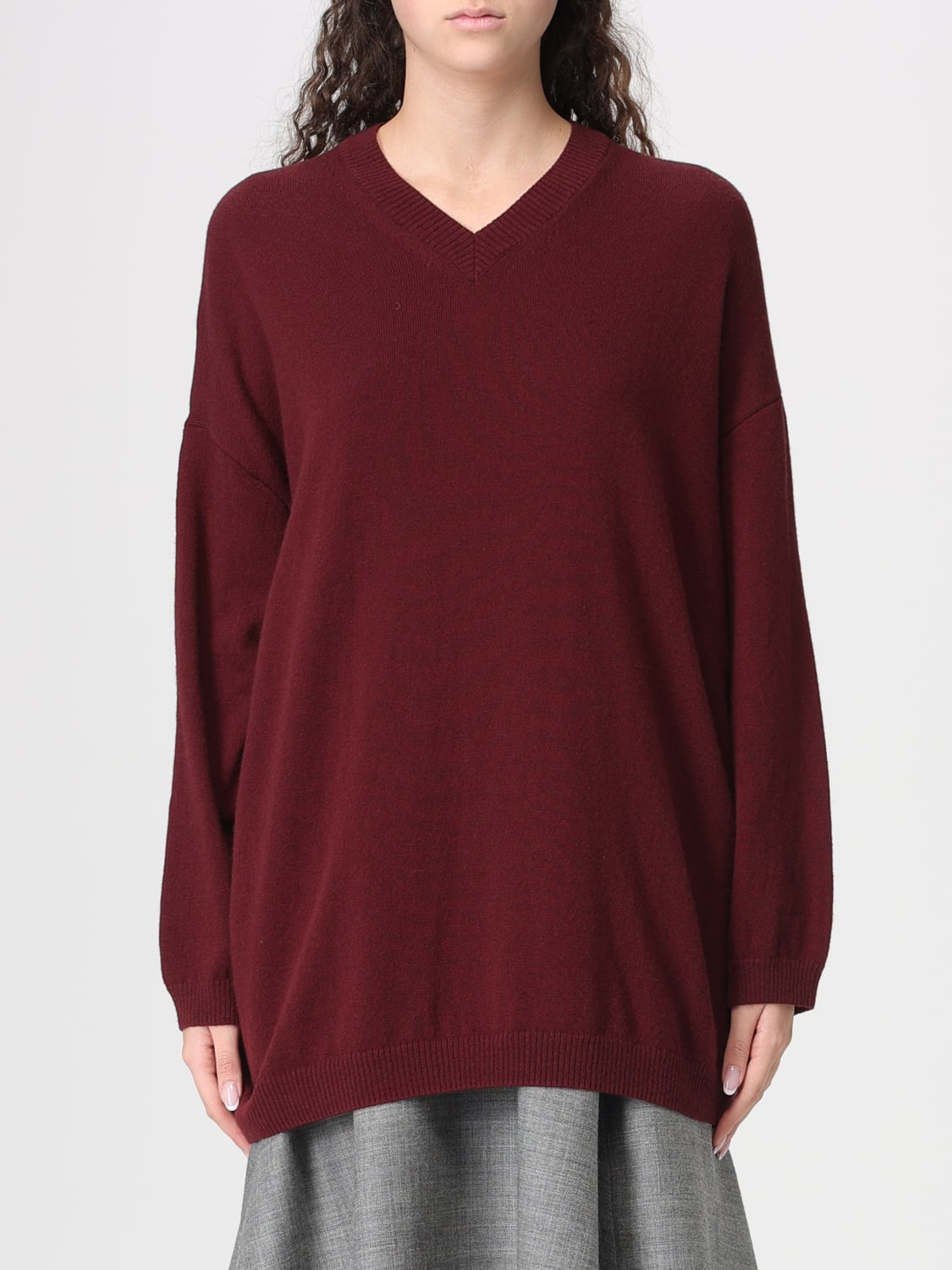 BITE STUDIOS SWEATER: Sweatshirt woman Bite Studios, Burgundy - Img 1