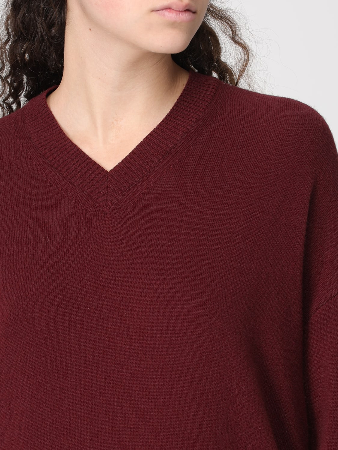 BITE STUDIOS SWEATER: Sweatshirt woman Bite Studios, Burgundy - Img 3