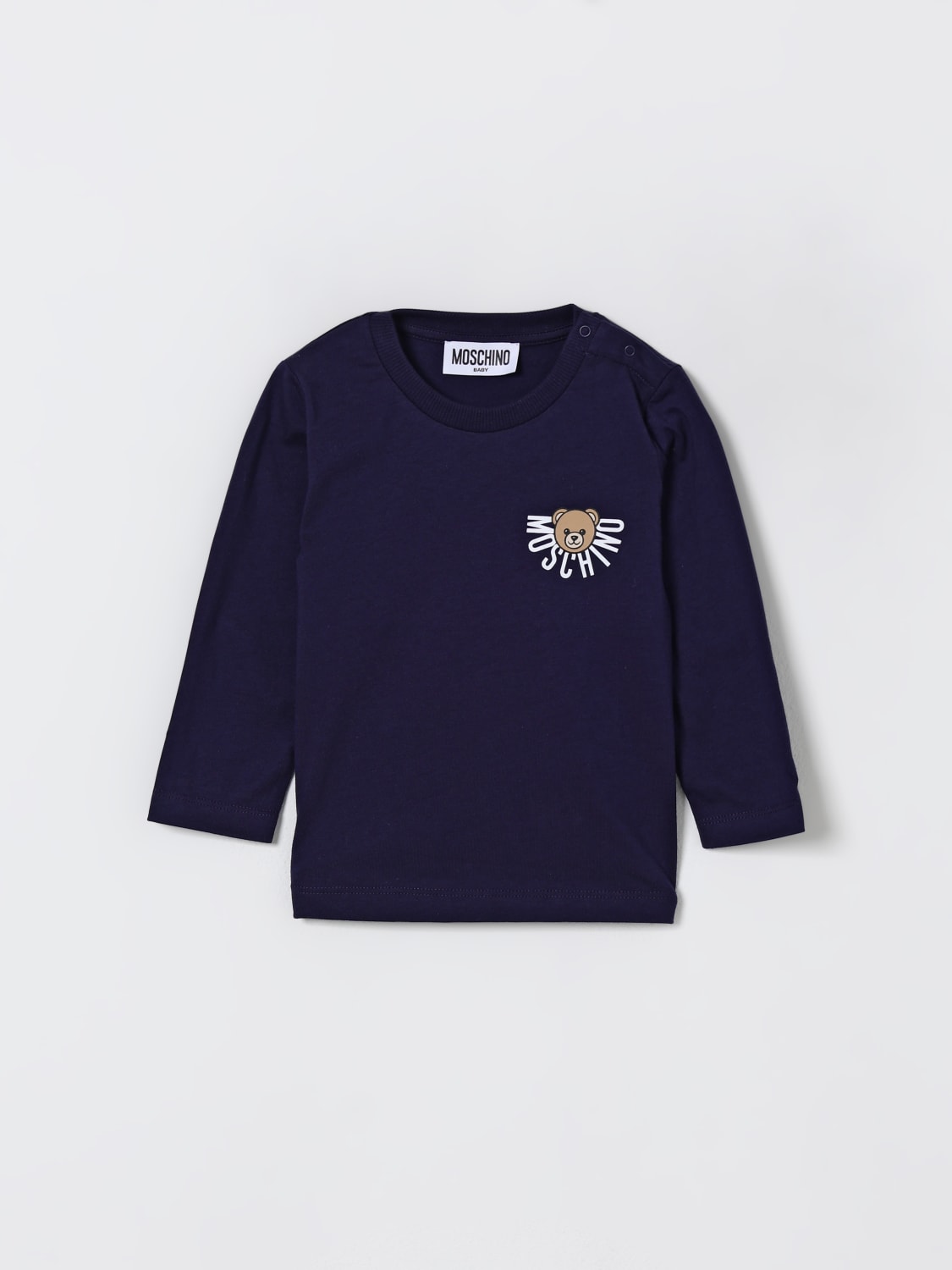 MOSCHINO SWEATER: Sweater kids Moschino, Blue - Img 1
