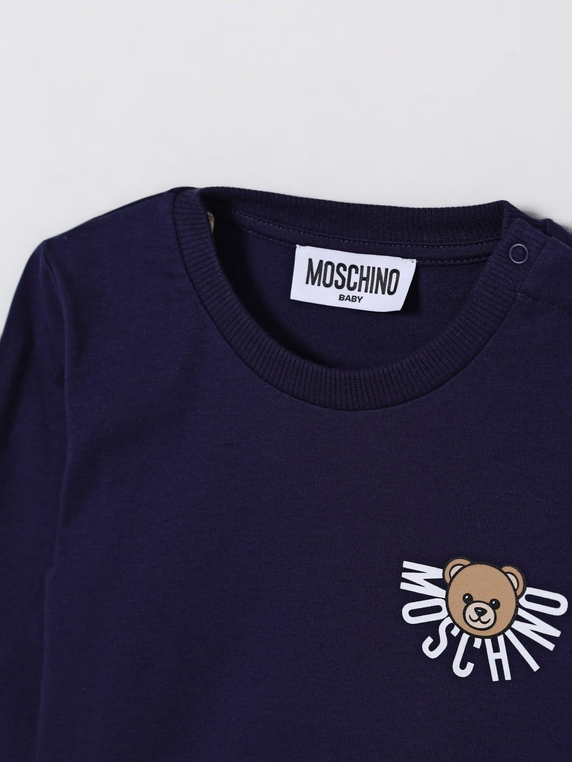 MOSCHINO SWEATER: Sweater kids Moschino, Blue - Img 3