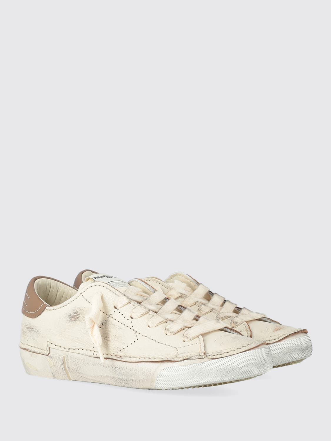 PHILIPPE MODEL BASKETS: Baskets femme Philippe Model, Beige - Img 2