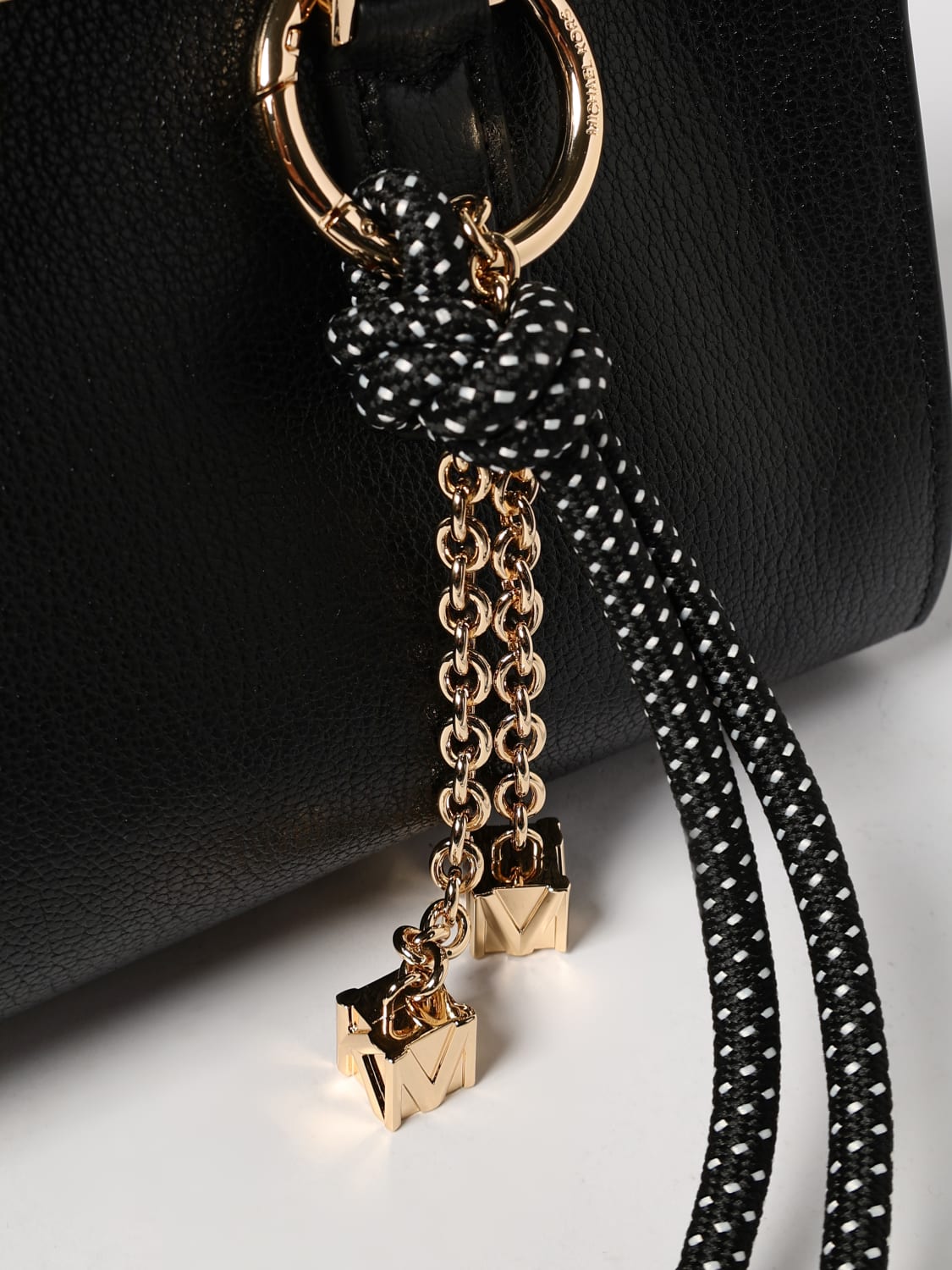 MICHAEL KORS BORSA A SPALLA: Borsa a spalla in pelle Hamilton piccola Michael Kors, Nero - Img 3