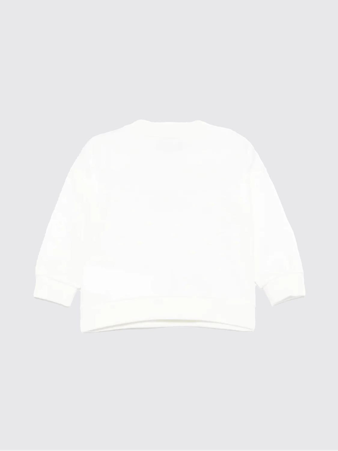 MOSCHINO MAGLIA: Felpa in cotone Teddy Moschino, Bianco - Img 2