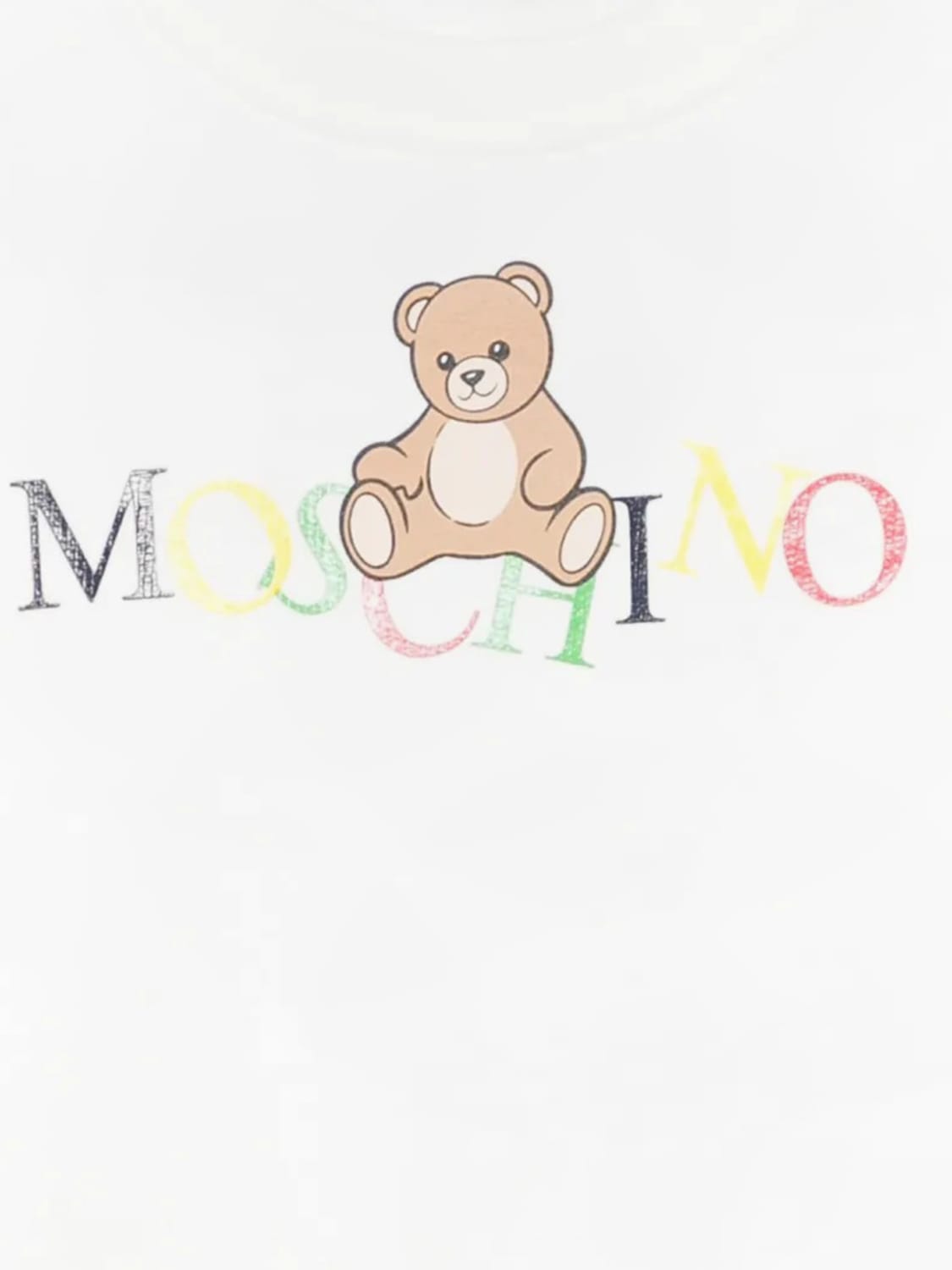MOSCHINO MAGLIA: Felpa in cotone Teddy Moschino, Bianco - Img 3