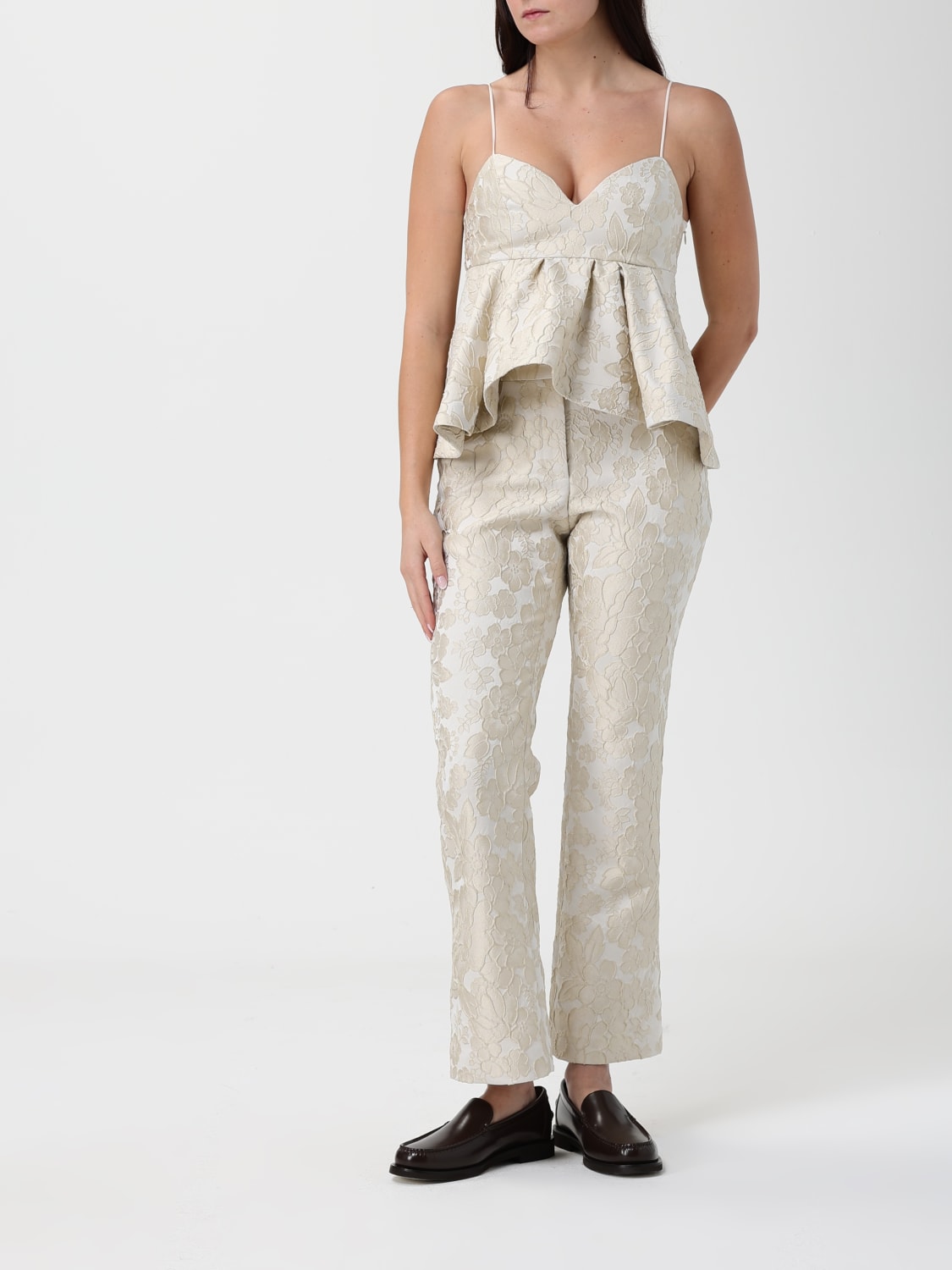 LA DOUBLEJ PANTS: Pants woman La Doublej, Ivory - Img 2