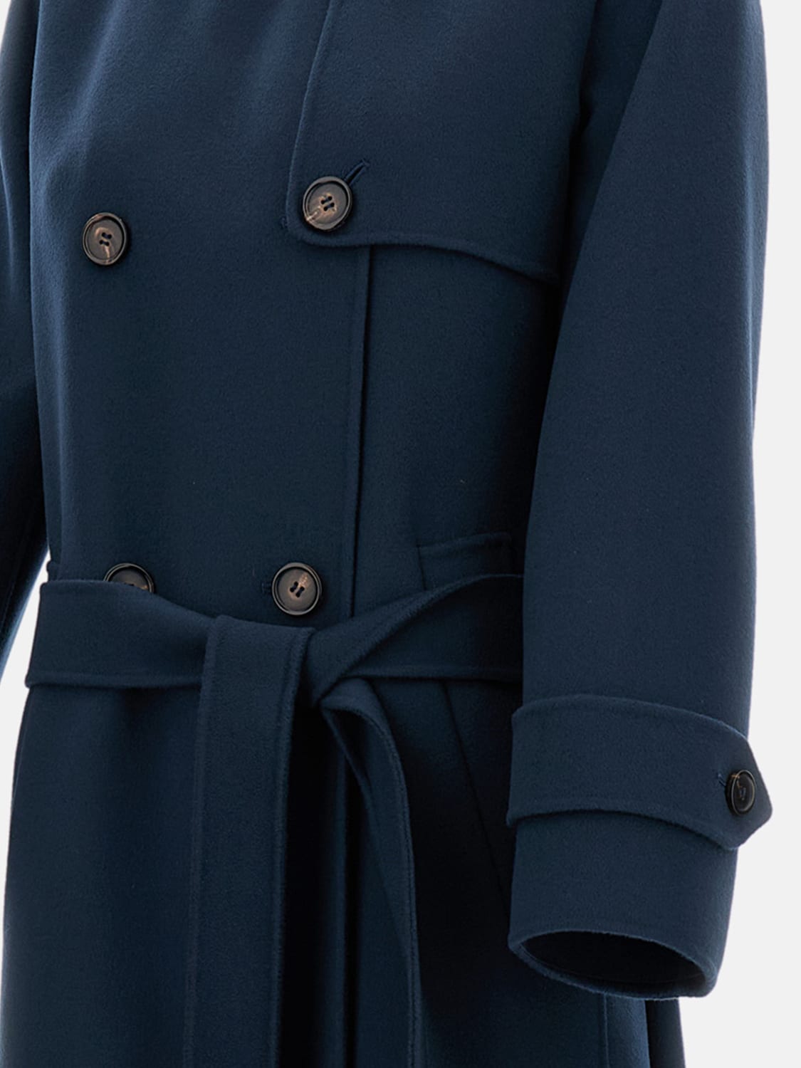 'S MAX MARA COAT: Coat woman 's Max Mara, Blue - Img 4