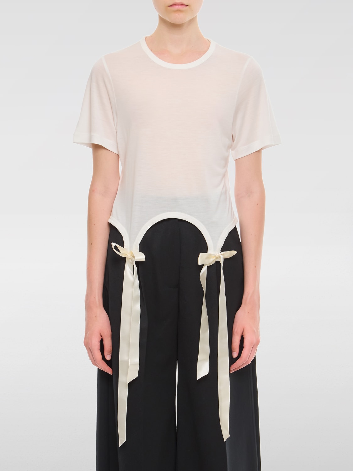 SIMONE ROCHA CAMISETA: Camiseta mujer Simone Rocha, Blanco - Img 1