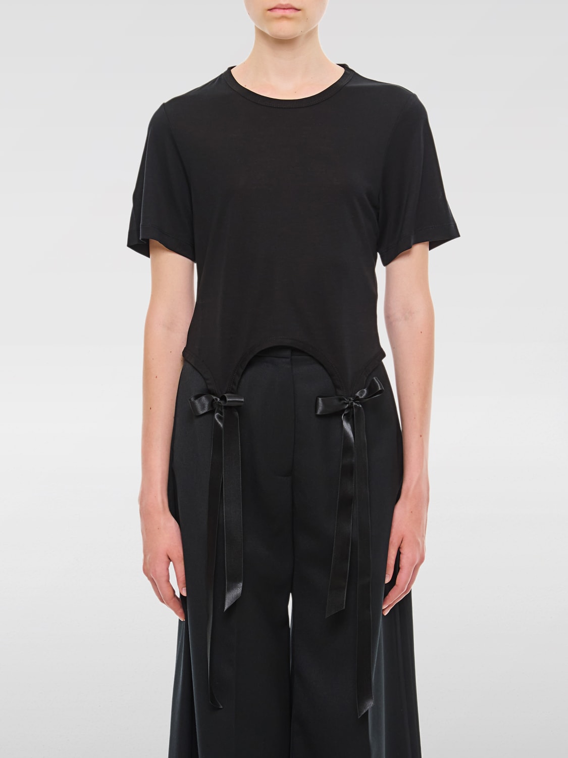 SIMONE ROCHA T-SHIRT: T-shirt woman Simone Rocha, Black - Img 1