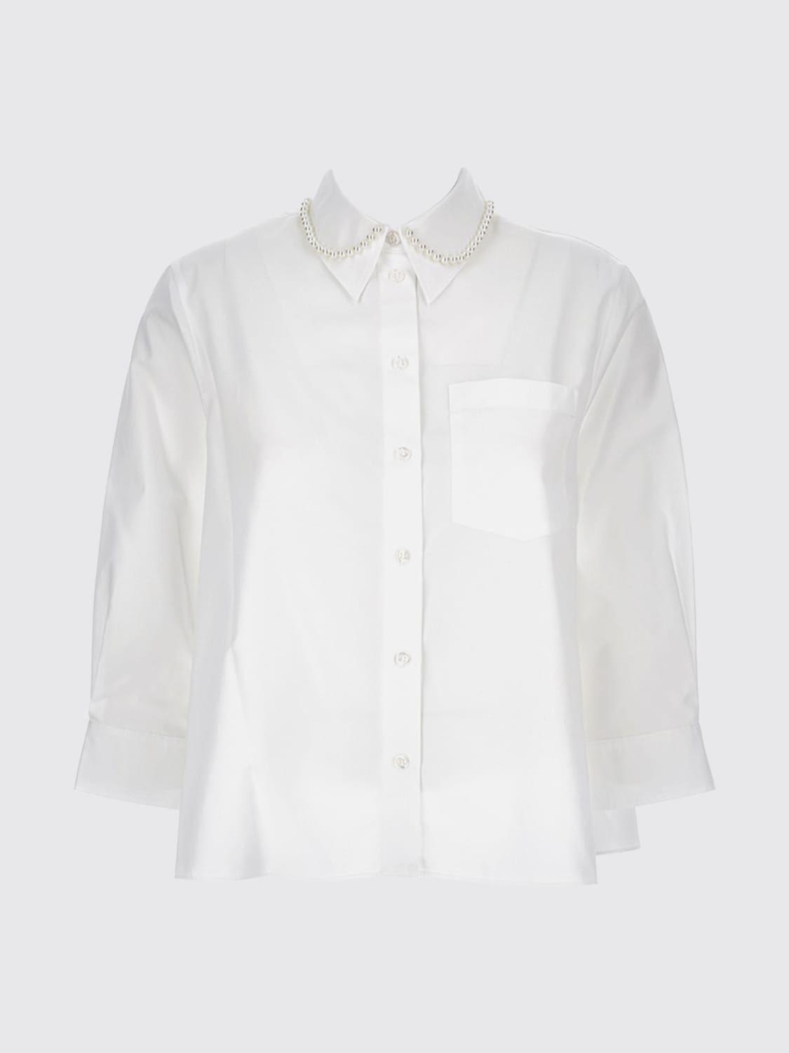 SIMONE ROCHA CAMICIA: Camicia Simone Rocha in cotone con perline , Bianco - Img 1