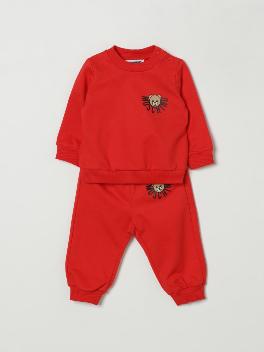 MOSCHINO JUMPSUIT: Jumpsuit kids Moschino, Red - Img 1