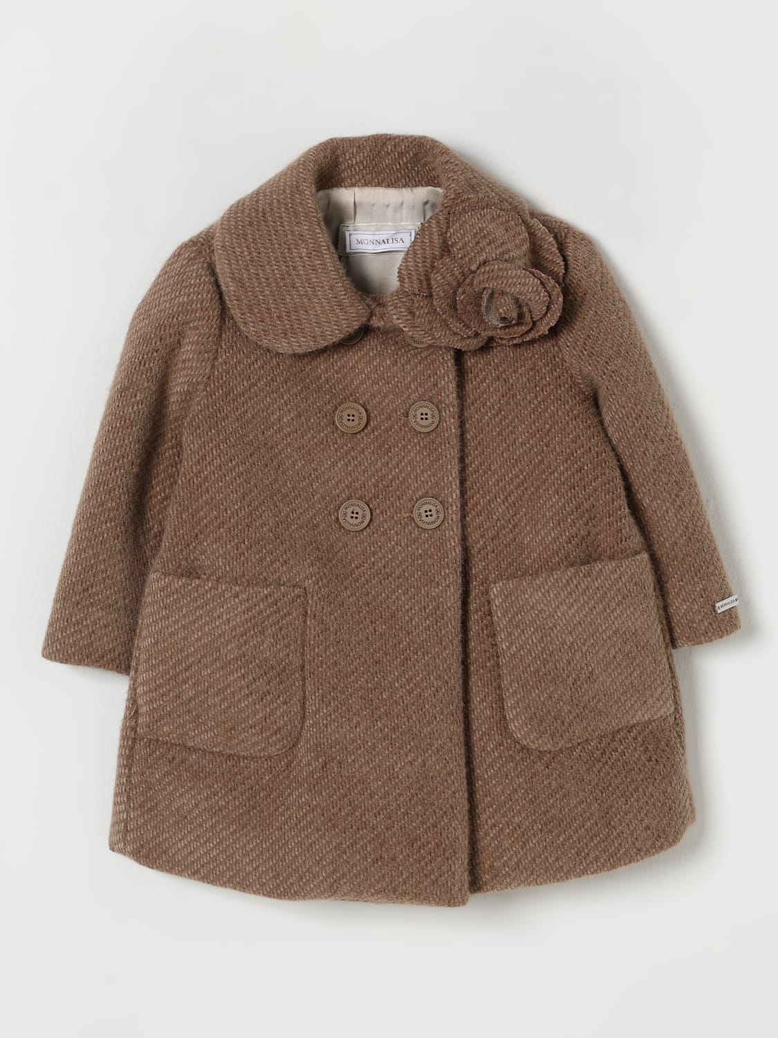MONNALISA MANTEAU: Manteau enfant Monnalisa, Marron - Img 1