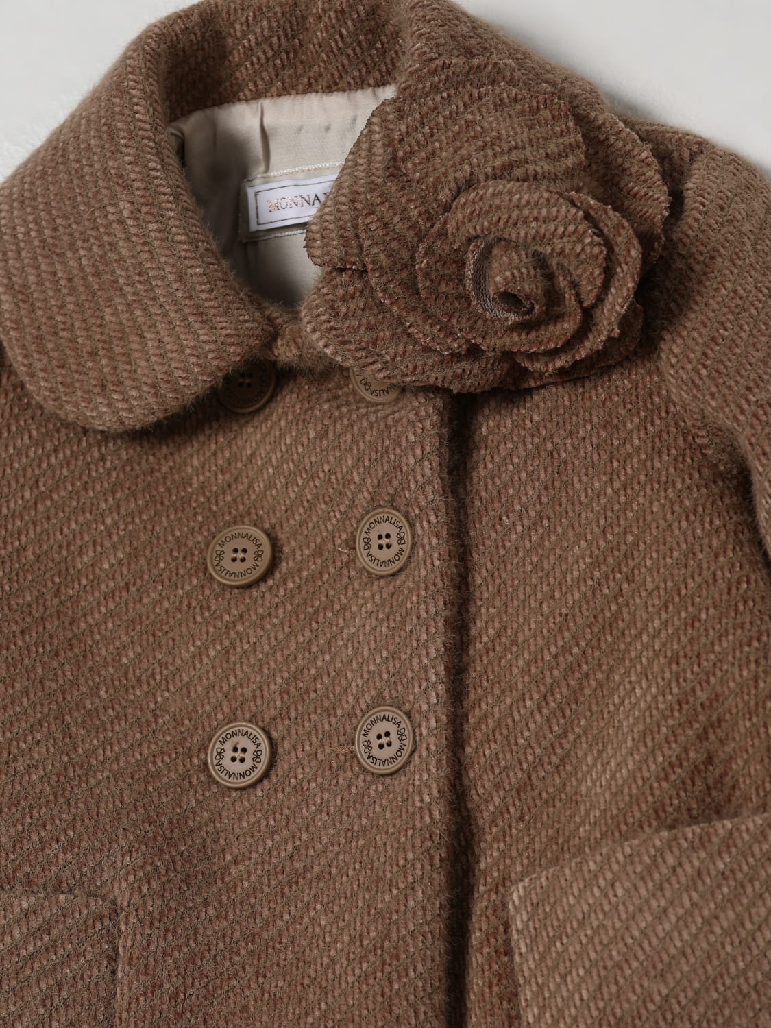 MONNALISA MANTEAU: Manteau enfant Monnalisa, Marron - Img 3