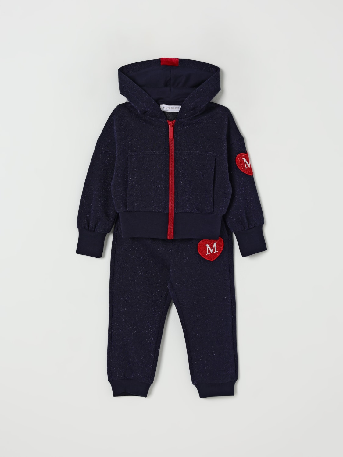 MONNALISA COMPLETO: Coordinato in cotone Monnalisa, Blue - Img 1