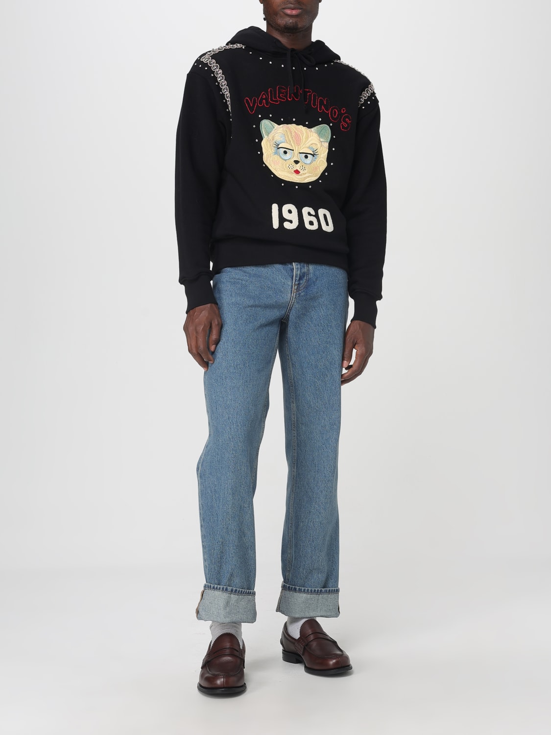 VALENTINO SWEATSHIRT: Sweater men Valentino, Black - Img 2