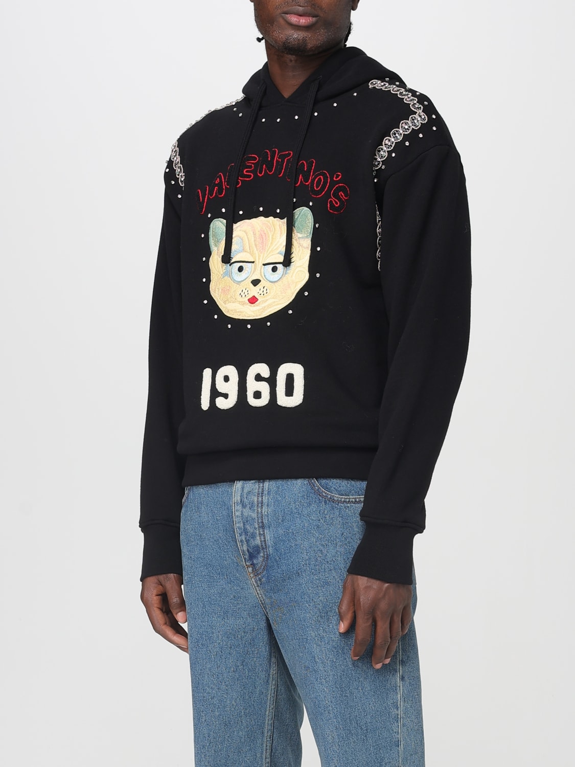 VALENTINO SWEATSHIRT: Sweater men Valentino, Black - Img 4