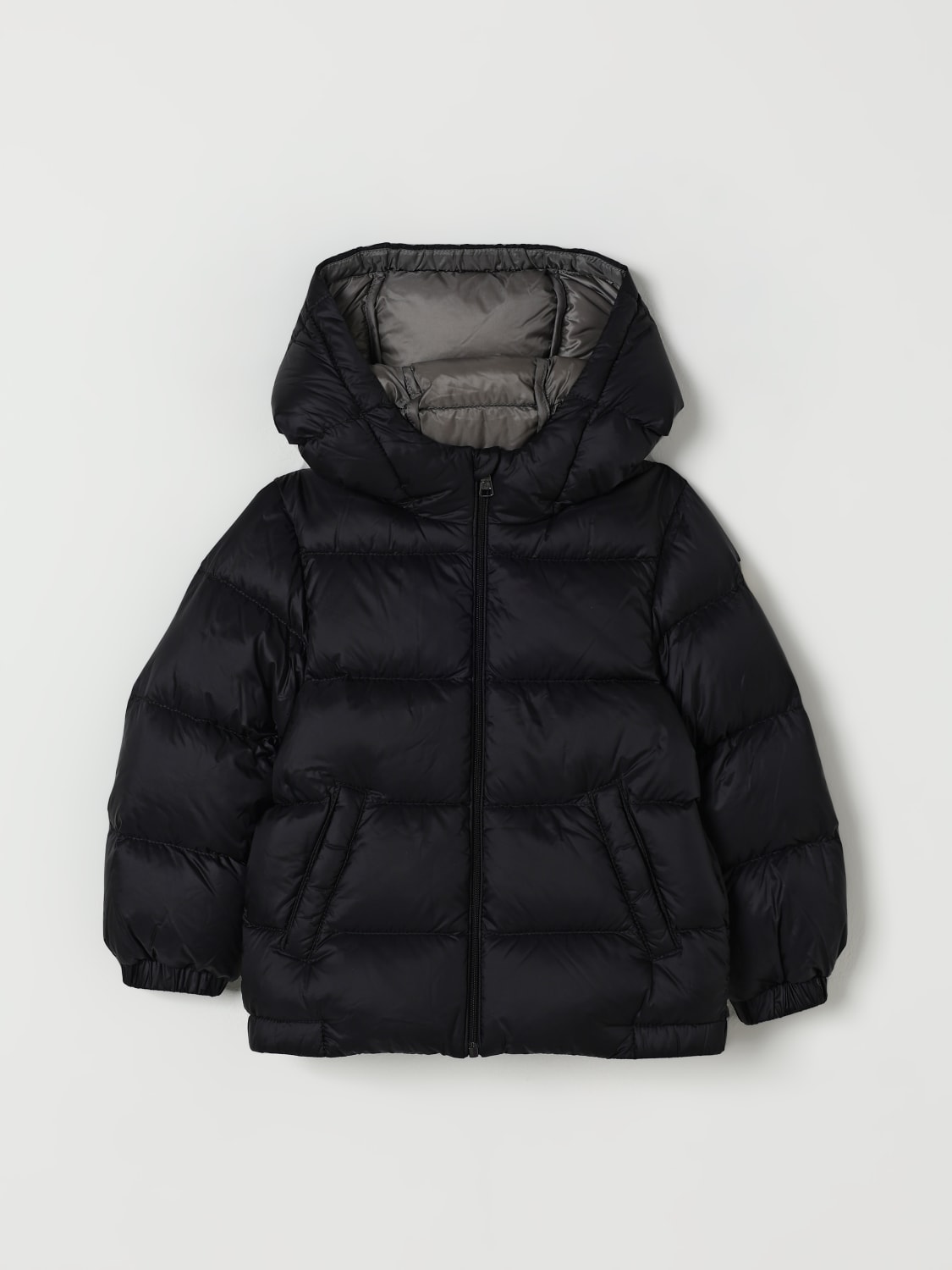 MONCLER JACKET: Jacket kids Moncler, Black - Img 1