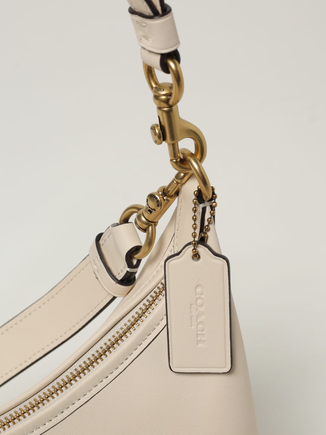 COACH SCHULTERTASCHE: Schultertasche damen Coach, Weiß - Img 3