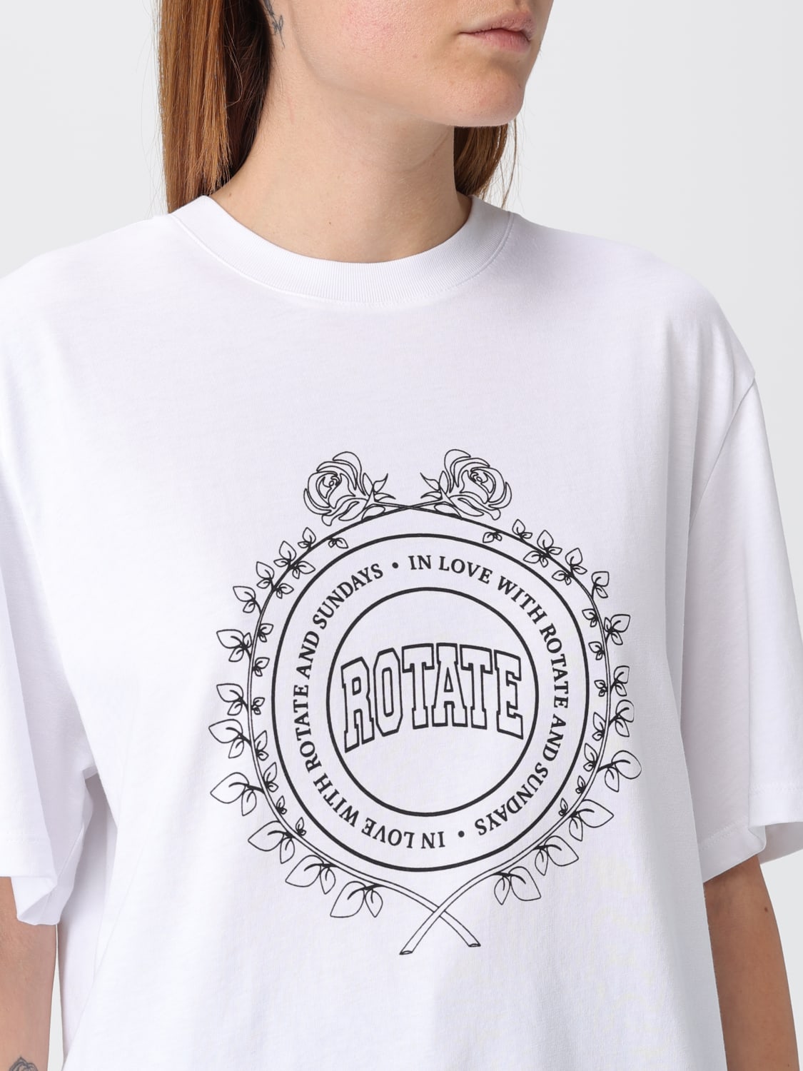 ROTATE T-SHIRT: Top woman Rotate, White - Img 4