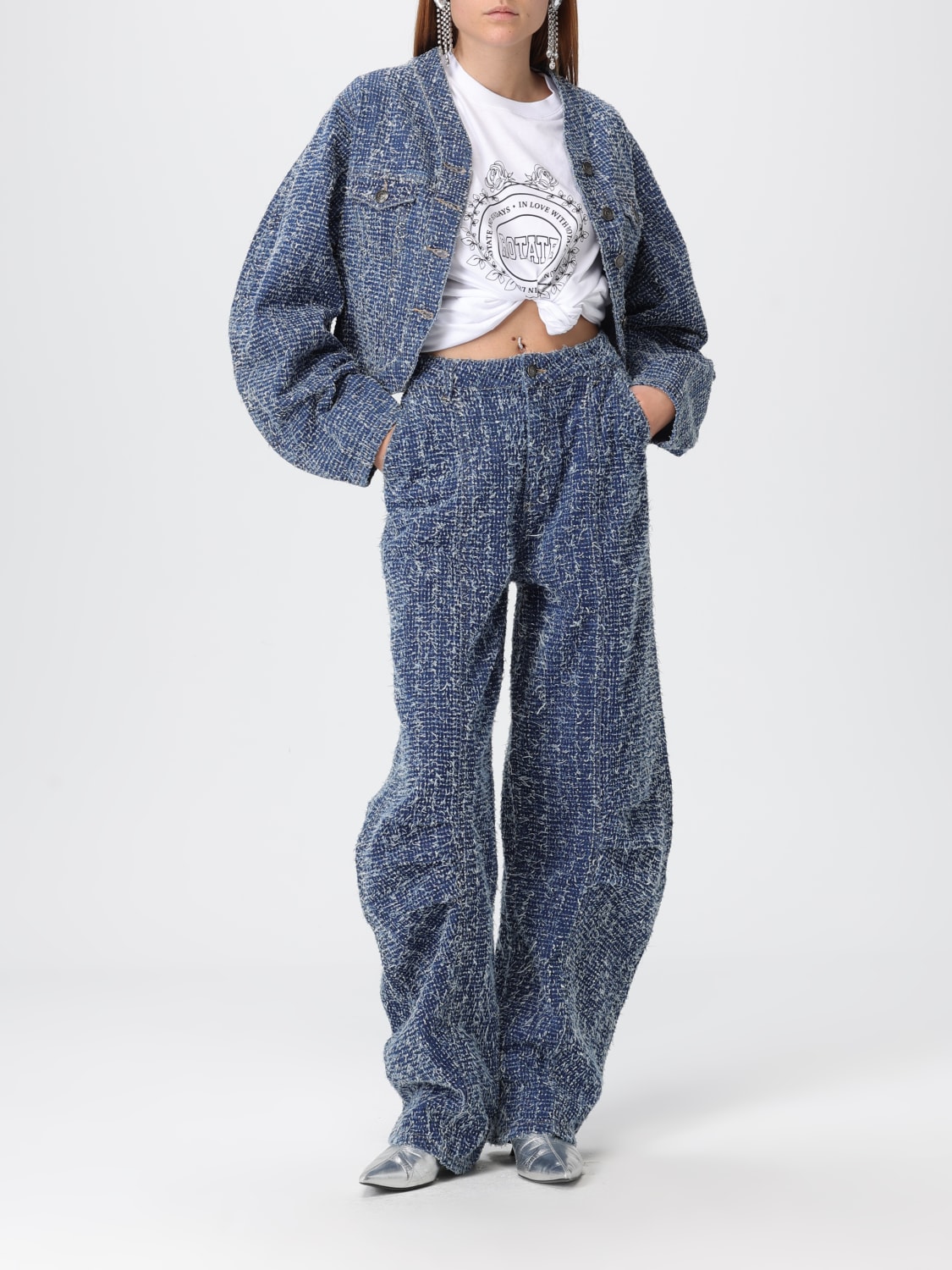 ROTATE JEANS: Jeans woman Rotate, Gnawed Blue - Img 2