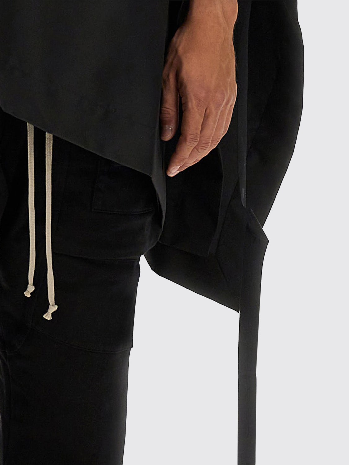 RICK OWENS DRKSHDW MANTEL: Mantel herren Rick Owens Drkshdw, Schwarz - Img 4