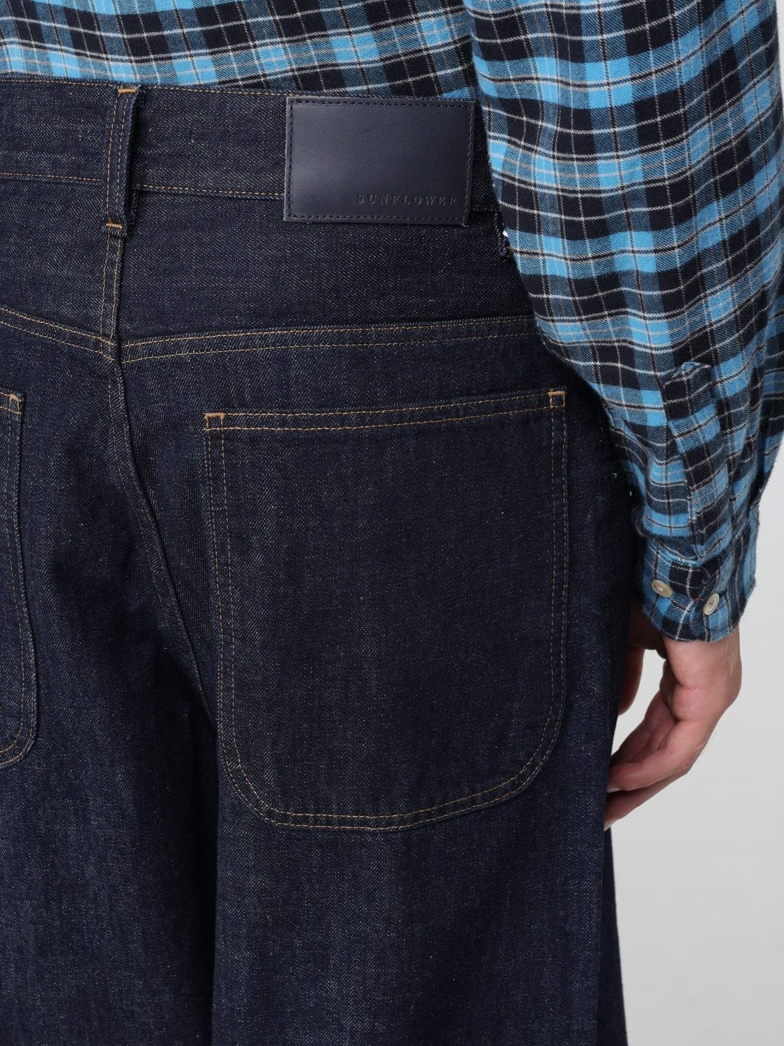 SUNFLOWER JEANS: Pants men Sunflower, Blue - Img 3