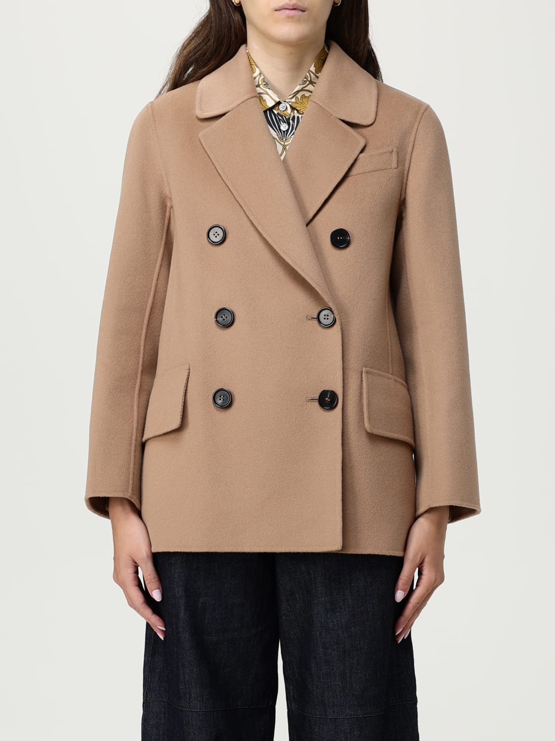 'S MAX MARA COAT: Jacket woman 's Max Mara, Camel - Img 1