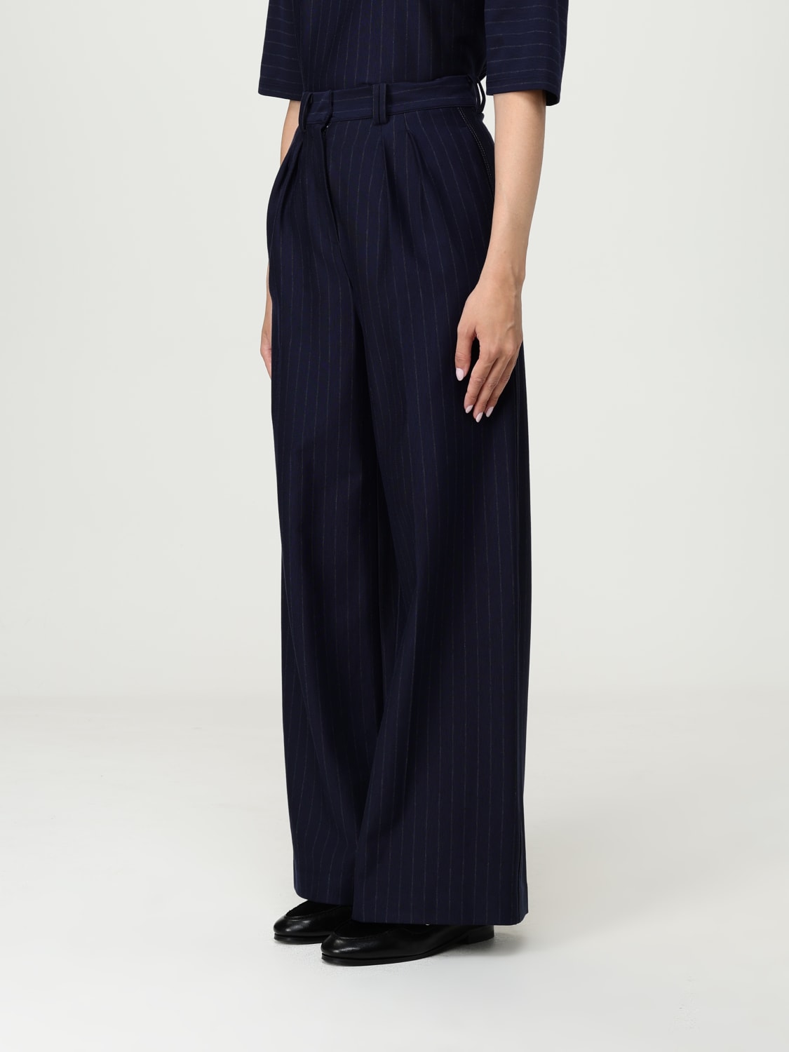 MAX MARA LEISURE PANTS: Pants woman Max Mara Leisure, Blue - Img 4