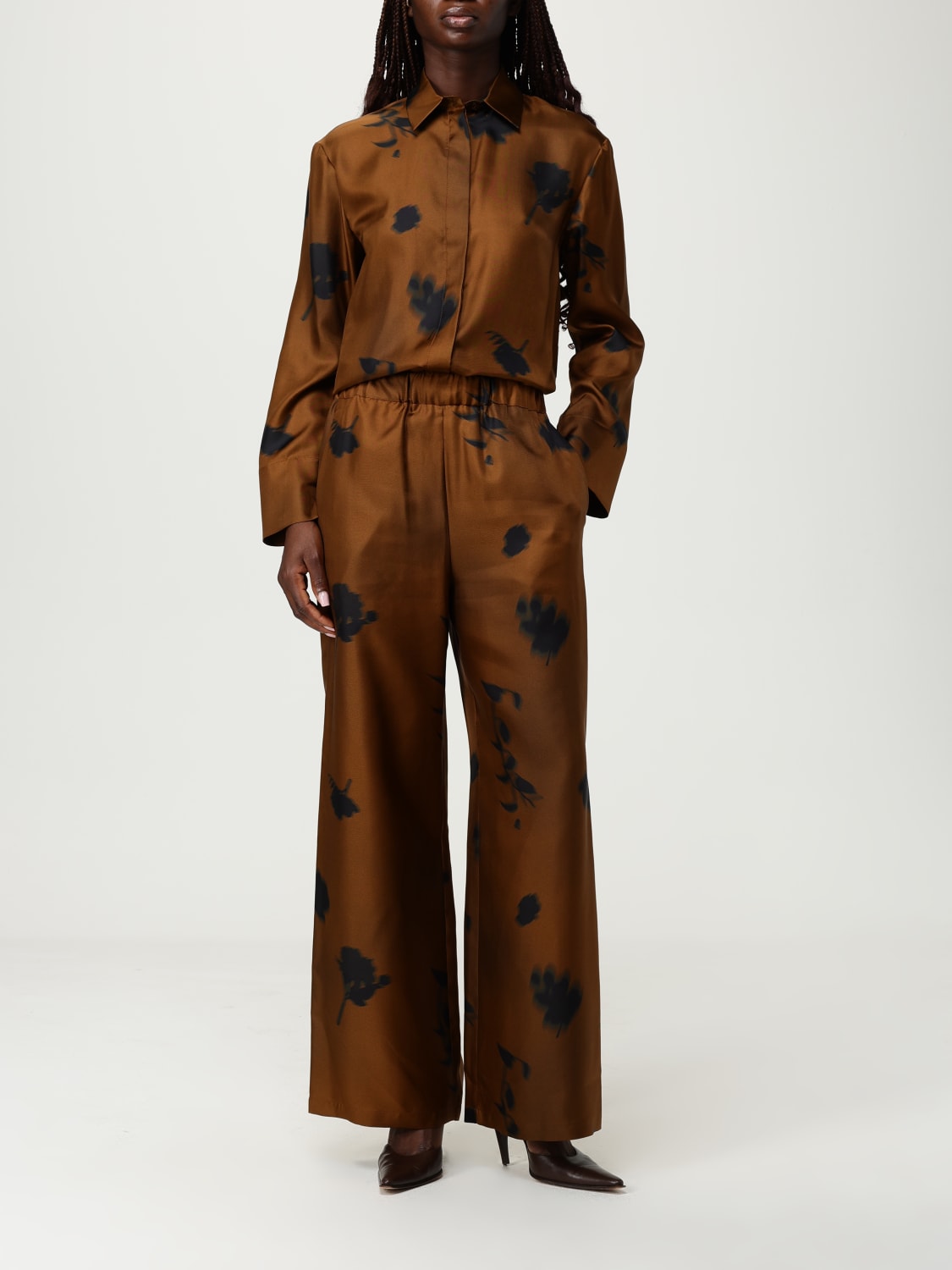 MAX MARA LEISURE HEMDBLUSE: Hemdbluse damen Max Mara Leisure, Tabak - Img 2