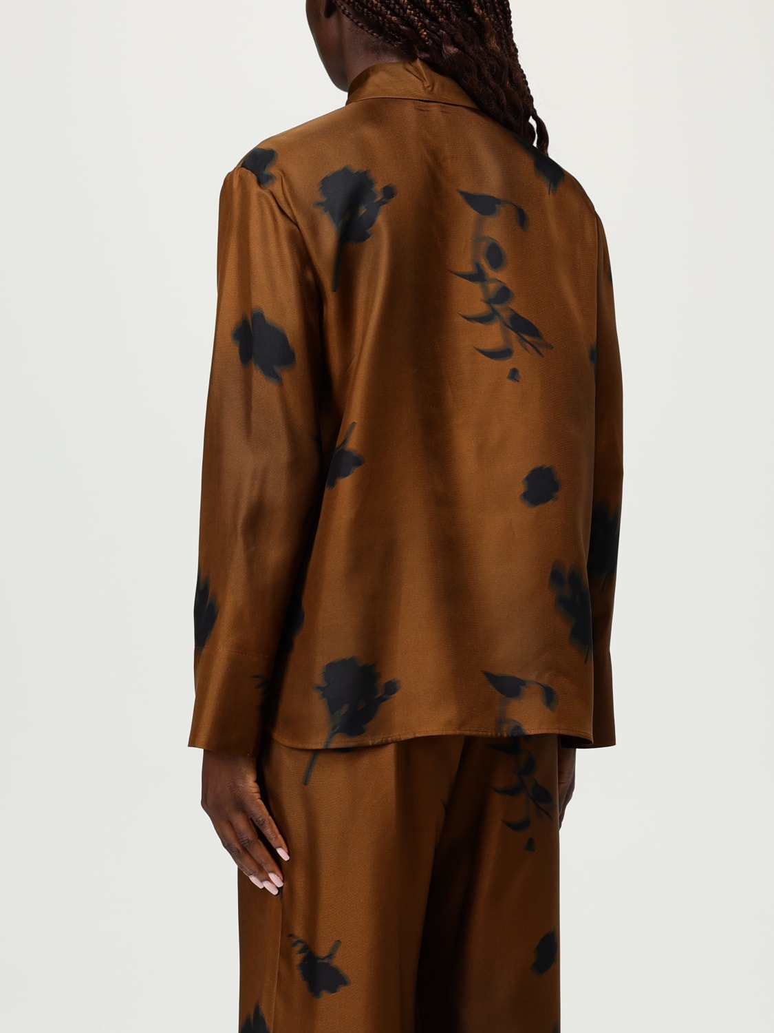 MAX MARA LEISURE HEMDBLUSE: Hemdbluse damen Max Mara Leisure, Tabak - Img 3