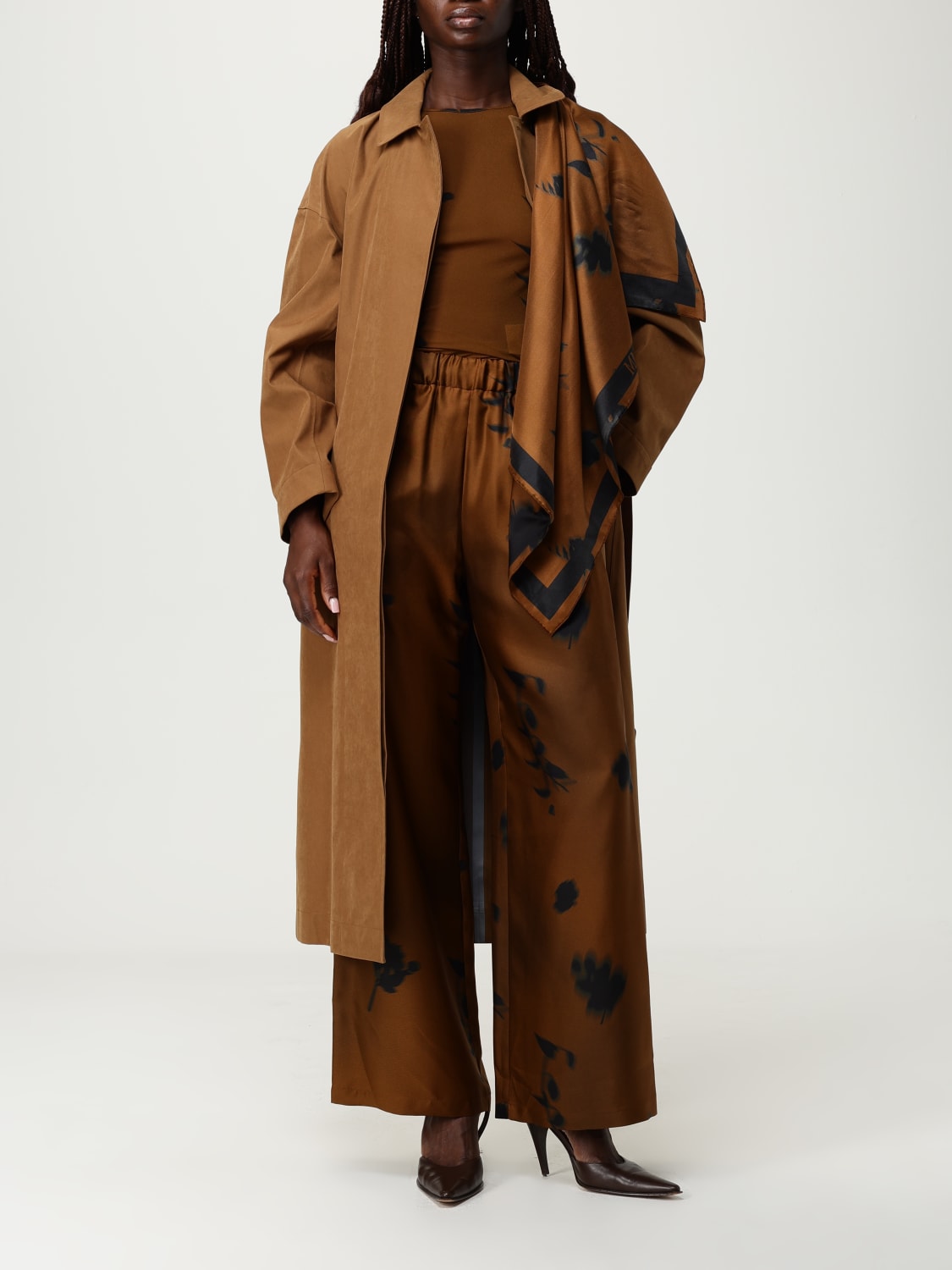 MAX MARA LEISURE PANTALONES: Pantalón mujer Max Mara Leisure, Camello - Img 2