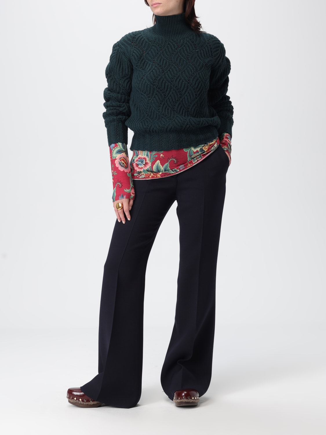 ETRO PANTS: Pants woman Etro, Blue - Img 2