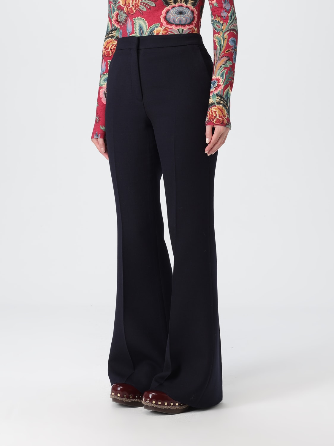 ETRO PANTS: Pants woman Etro, Blue - Img 4