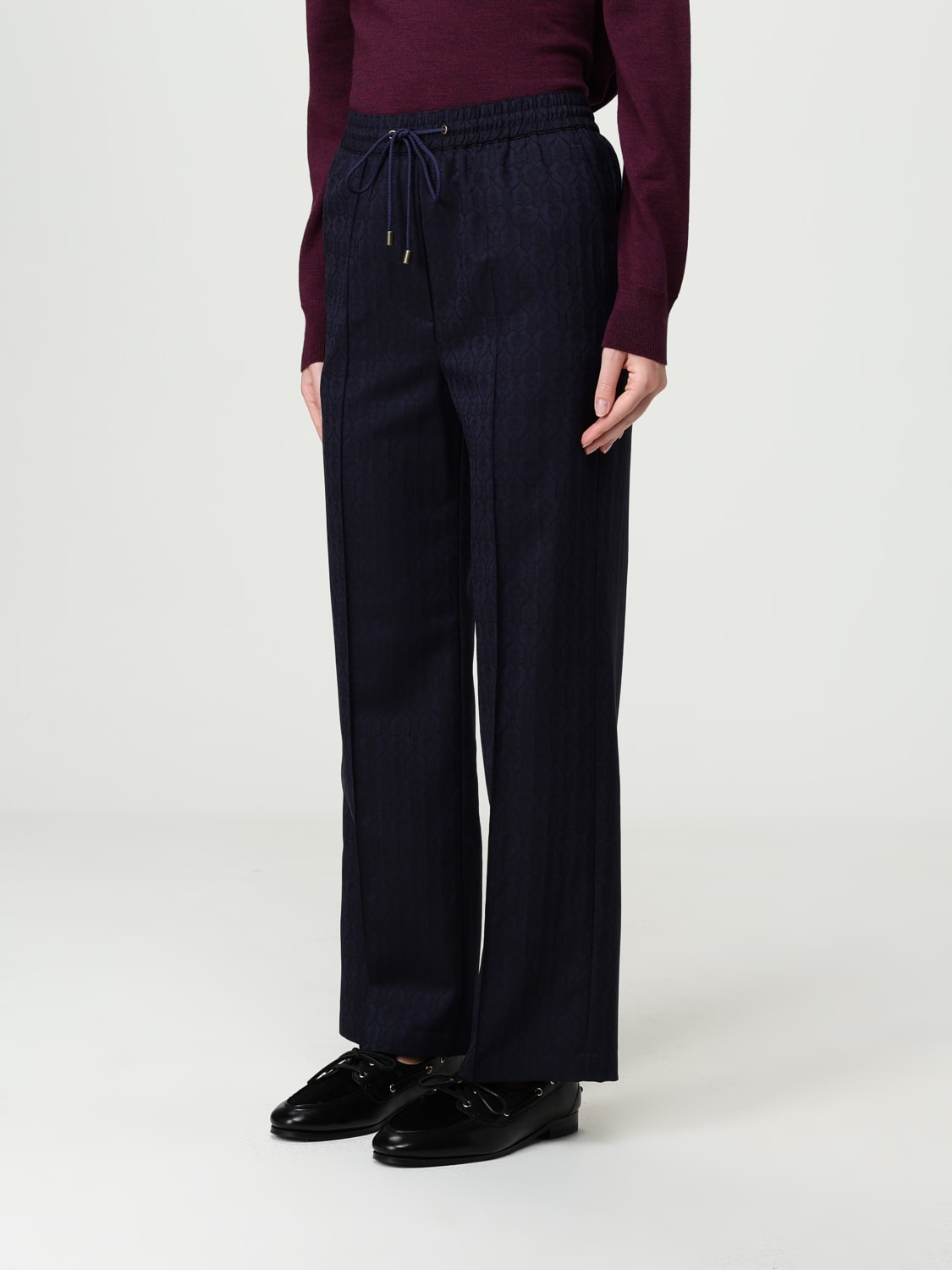 ETRO PANTS: Pants woman Etro, Blue - Img 4