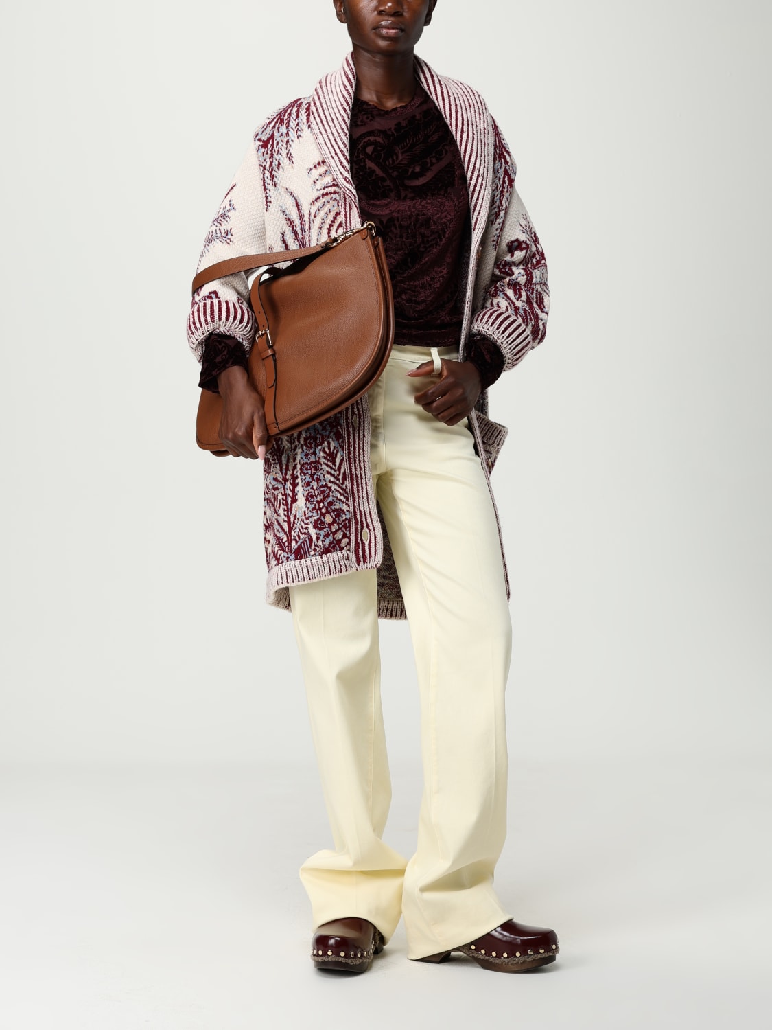 ETRO SWEATER: Cardigan woman Etro, Yellow Cream - Img 2