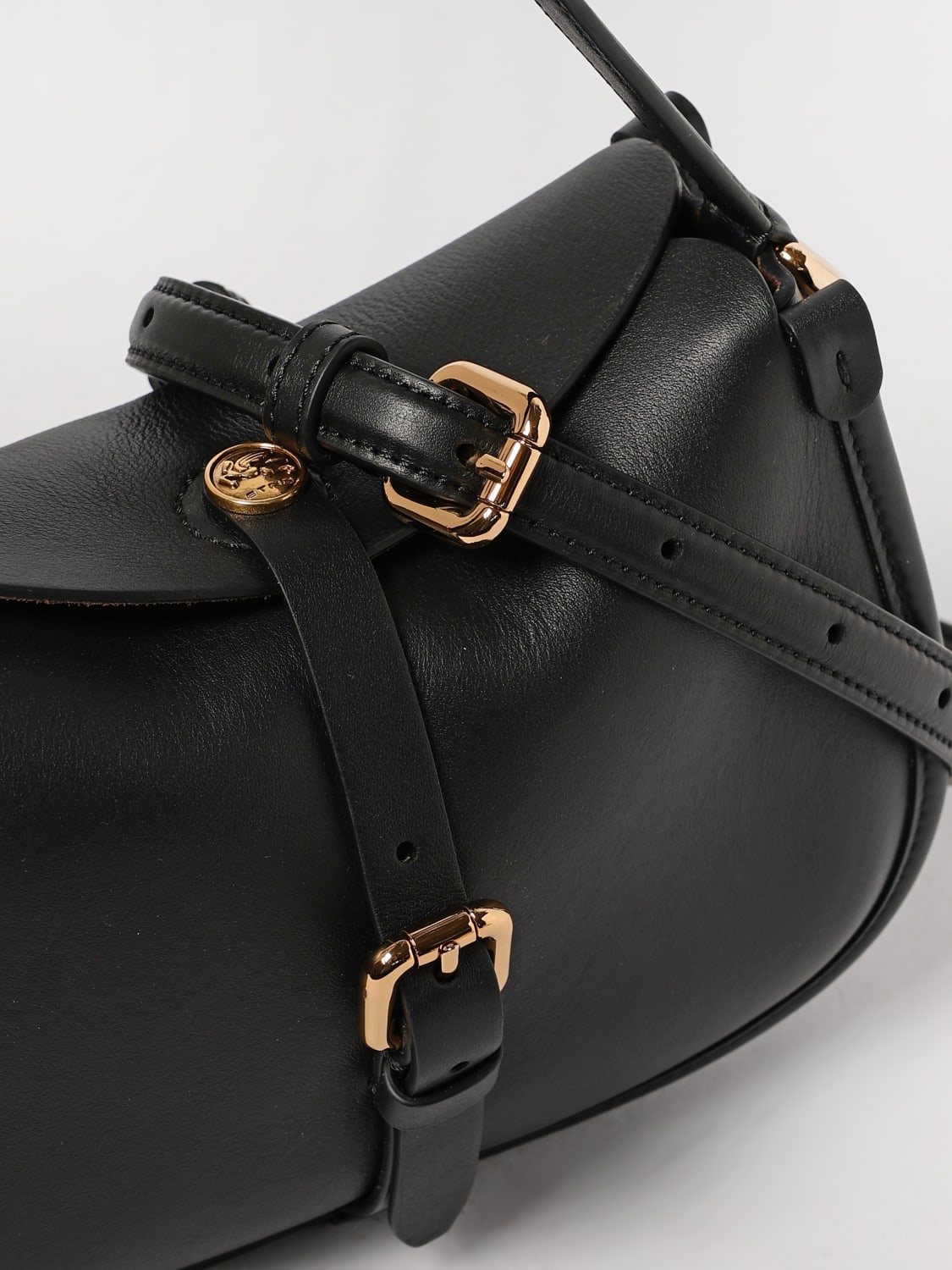 ETRO BORSA MINI: Borsa Pony Small Etro in pelle , Nero - Img 4