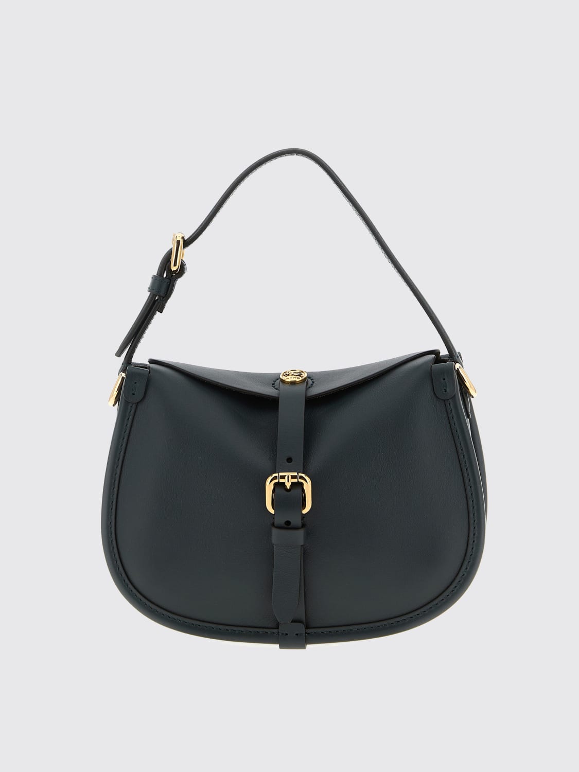 ETRO BORSA MINI: Borsa Pony Small Etro in pelle , Verde - Img 1