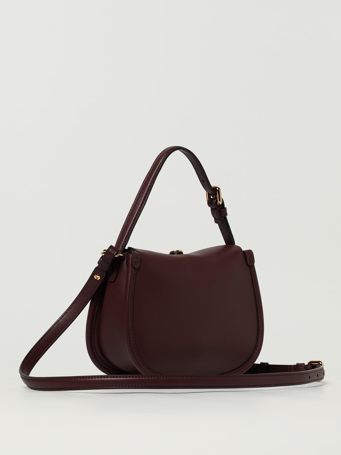 ETRO BORSA MINI: Borsa Pony Small Etro in pelle , Bordeaux - Img 3