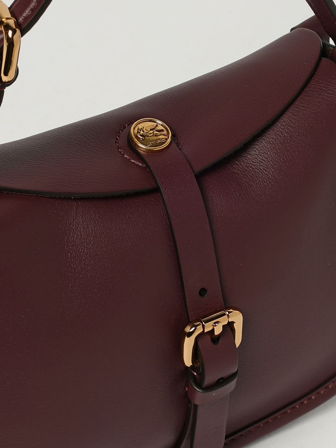 ETRO BORSA MINI: Borsa Pony Small Etro in pelle , Bordeaux - Img 4