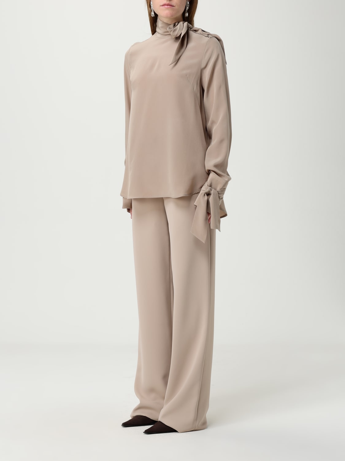 ERMANNO SCERVINO TOP: Shirt woman Ermanno Scervino, Sand - Img 4