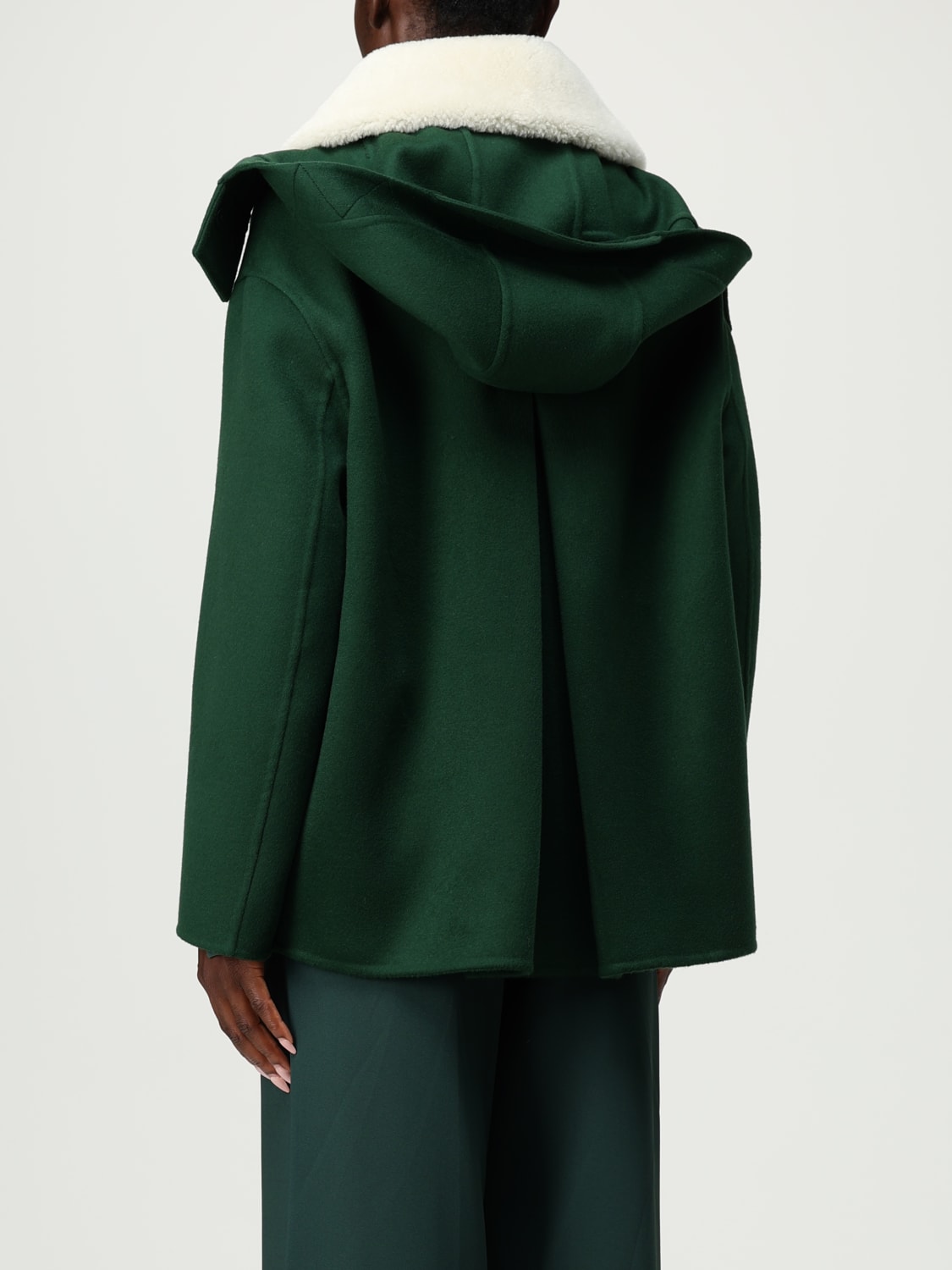 ERMANNO SCERVINO COAT: Coat woman Ermanno Scervino, Green - Img 3