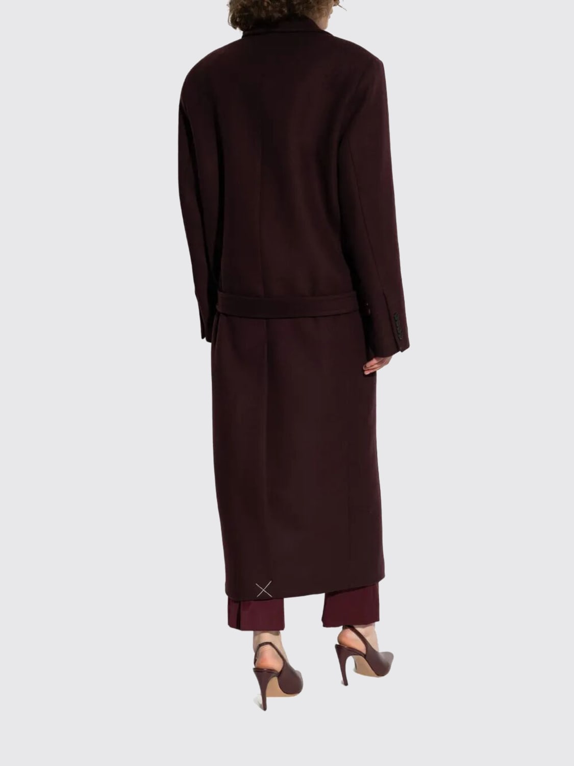 THE ATTICO COAT: Coat woman The Attico, Burgundy - Img 3