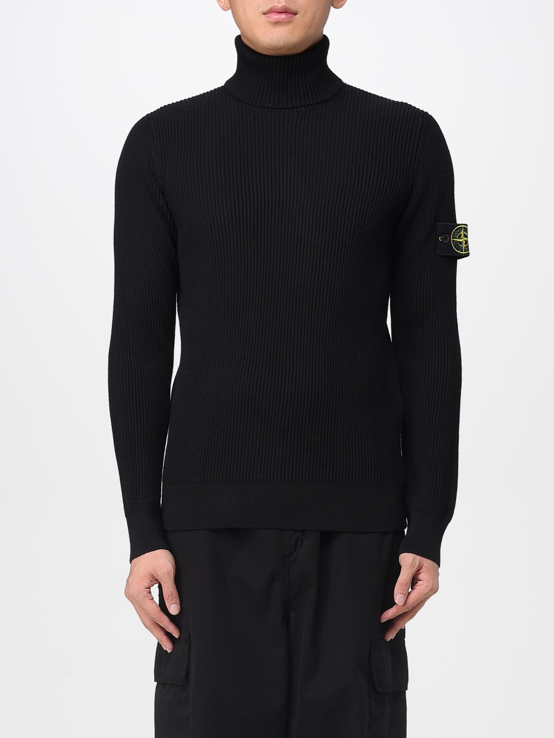 STONE ISLAND PULLOVER: Pullover herren Stone Island, Schwarz - Img 1