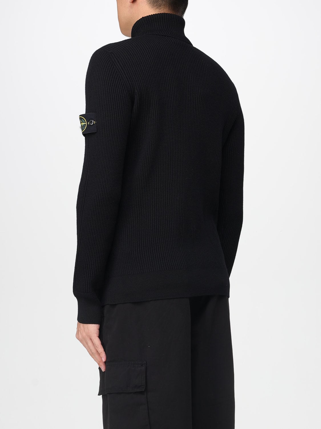 STONE ISLAND PULLOVER: Pullover herren Stone Island, Schwarz - Img 3