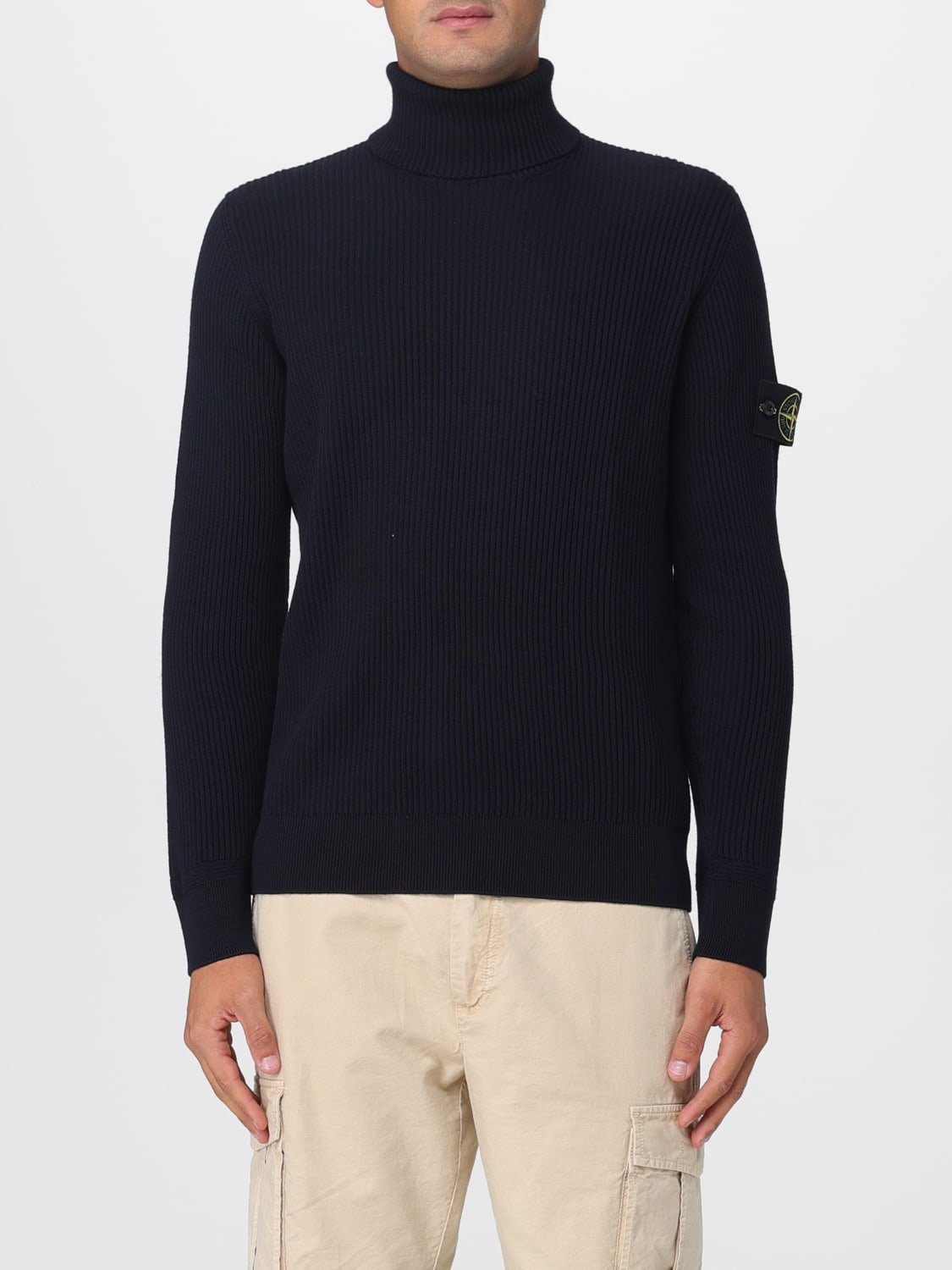 STONE ISLAND SWEATER: Sweater men Stone Island, Blue - Img 1