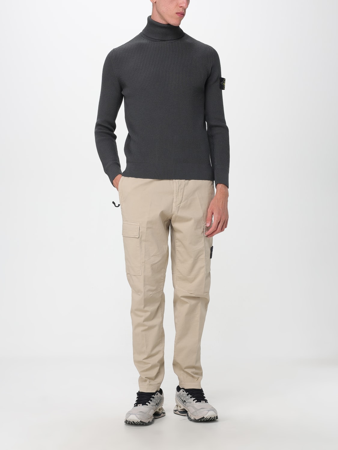 STONE ISLAND SWEATER: Sweater men Stone Island, Grey - Img 2
