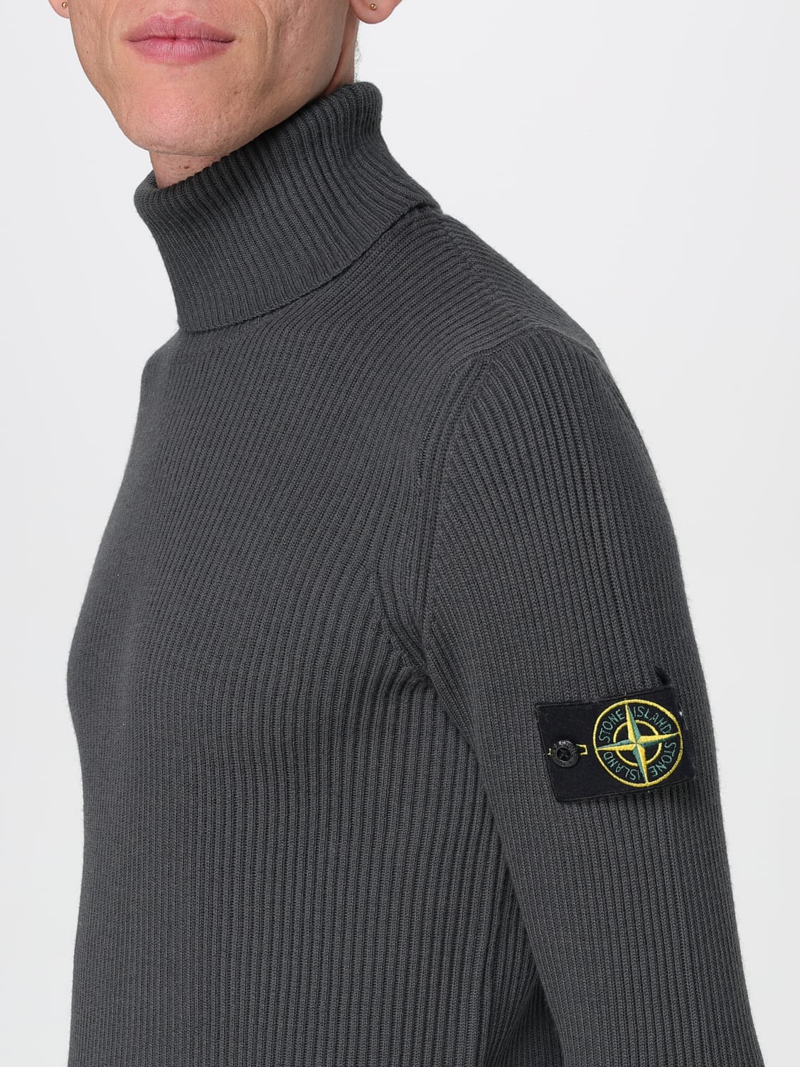 STONE ISLAND SWEATER: Sweater men Stone Island, Grey - Img 5