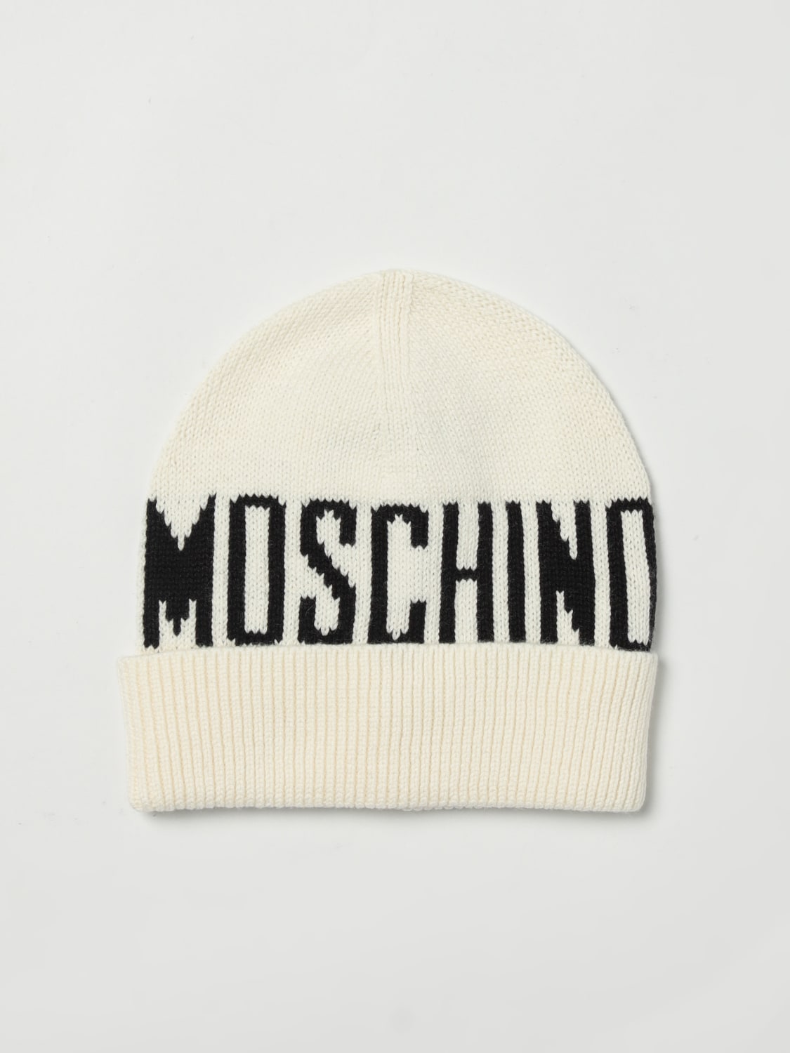 MOSCHINO GORRO: Gorro niños Moschino, Blanco - Img 1